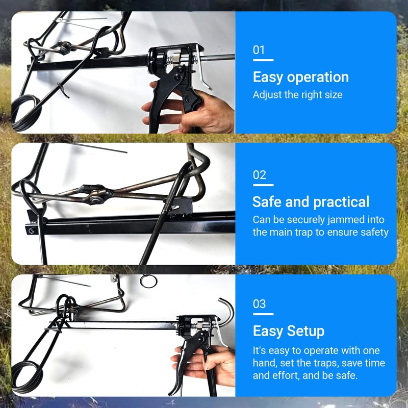 New Trap Setting Tool:Heavy Duty Bodygrip Trap Setter Sets Body