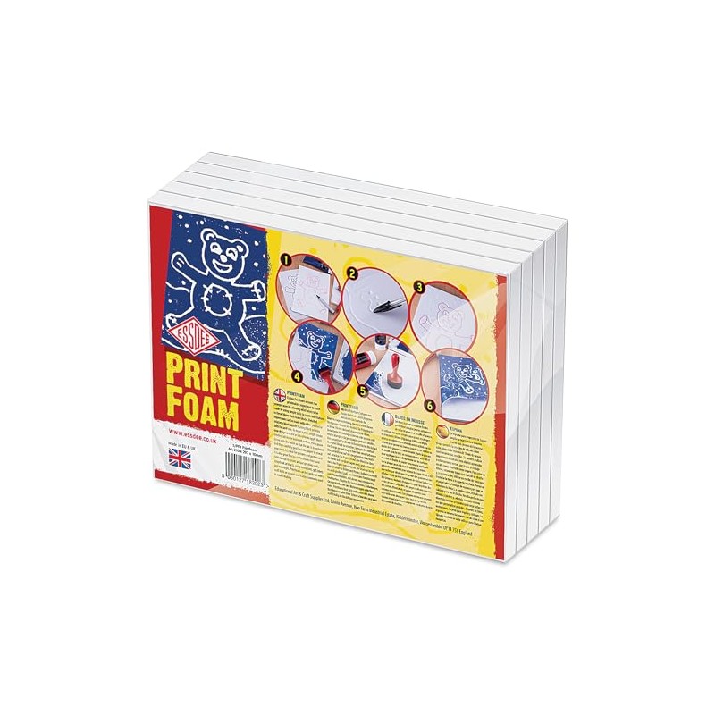 Essdee A4 10 mm Print Foam (Pack of 5 Sheets)