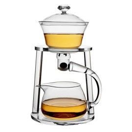 Glass Teapot with Infuser Semi Automatic Tea Set Kungfu Teapot Magnetic Tea Pot - Teapot single