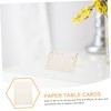iplusmile 50pcs Gold Foil Dots Name Cards Elegant Table Tent