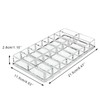 Discoball Acrylic Compact Holder/Eye Shadow/Blush/Highlighters Clear Makeup Organiser 16 Spaces