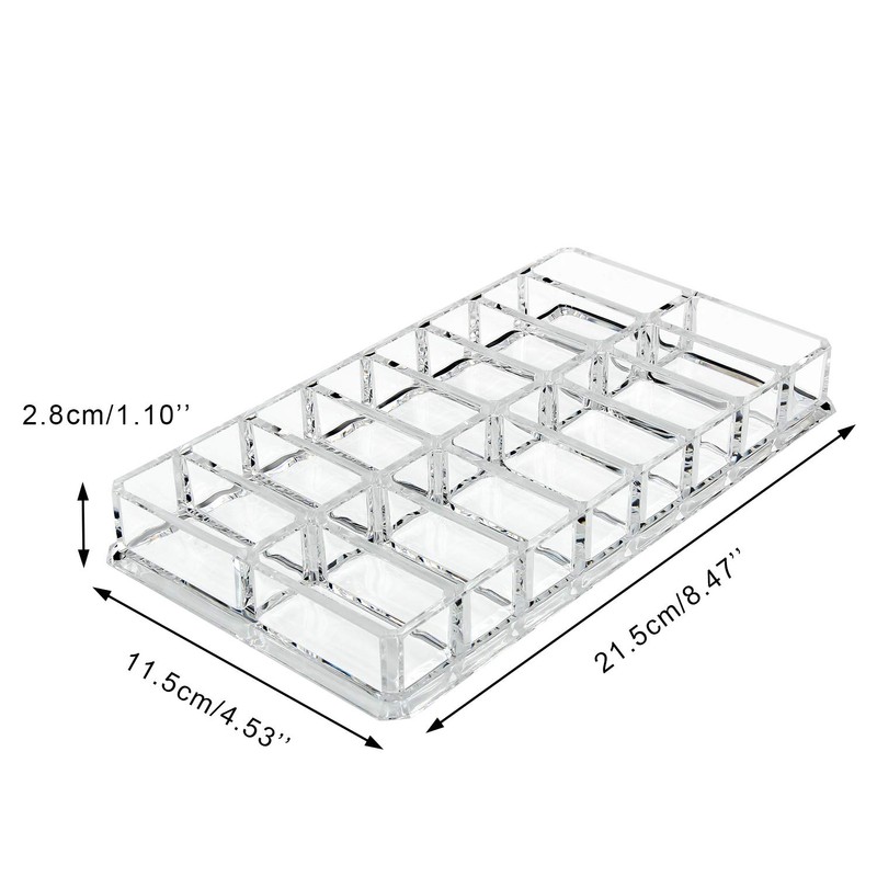 Discoball Acrylic Compact Holder/Eye Shadow/Blush/Highlighters Clear Makeup Organiser 16 Spaces