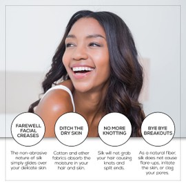 Bella Coterie Luxury Silk Pillowcase for Hair and Skin | 30 Momme | 100% Pure 6A Mulberry Silk | Super Soft | Perfectly Plush [Standard, Champagne]