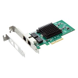 10Gtek 10/100/1000Mbps Gigabit Ethernet Converged Network Adapter (NIC) with Intel 82576 Chip, Ethernet PCI Express Network Card, Dual RJ45 Copper Ports, PCI Express 2.0 X4, Compare to Intel E1G42ET