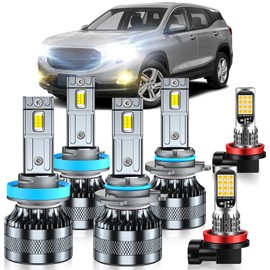 Fit for GMC Terrain 2010-2018 Fog Light Bulbs Combo, Pack of 6