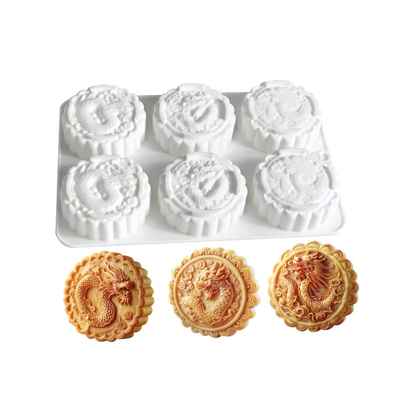 Silicone Dessert Mold for Chocolate Cheesecake, Mousse Molds 6-Cavity Non-Stick