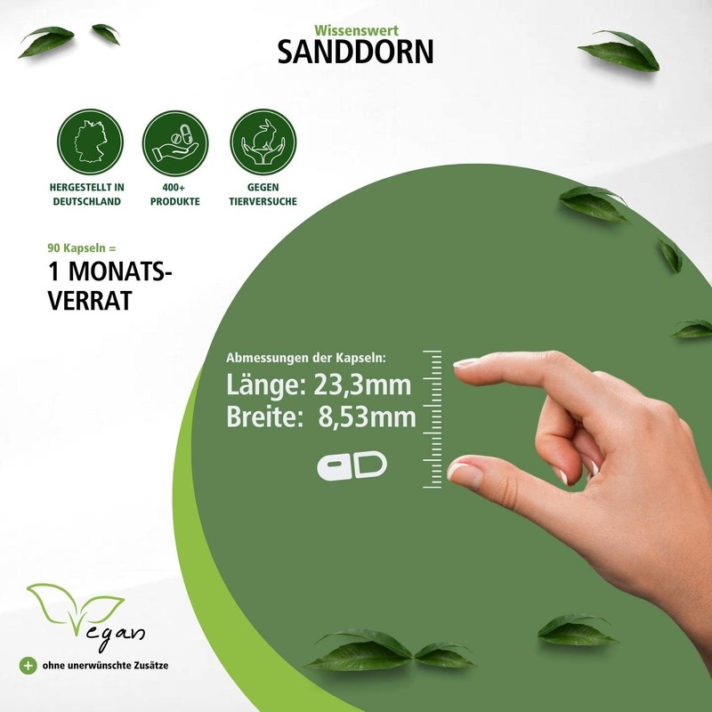 Fairvital Sea Buckthorn Capsules 500 mg – High Dose –