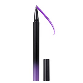DekRion Liquid Eyeliner Pen, Waterproof Eyeliner Long-lasting Eyeliners, Metallic-Eyeliner Easy To Use, White Black Red Brown Purple Colorful Eyeliners (Purple)