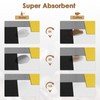 Arttown Coffee Mat for Countertops, Yellow Black White Grey Modern