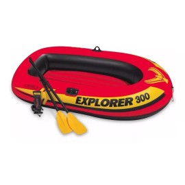 Intex Lancha Inflable Con Bomba Y Remos Intex Explorer 300