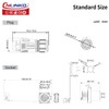 CNLINKO BD-24 24-Pin Industrial Waterproof Plug, IP68 Bullet Plug, Carbide