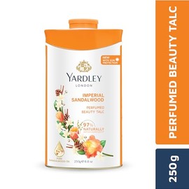 Yardley Talco perfumado de sándalo, 250 g