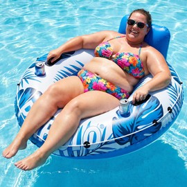 PAFOLO Pool Float, 56" Inflatable River Tube, Heavy Duty River Float