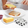 Cute Cows Large Ceramic Butter Dish with Lid, Kitchen Countertop