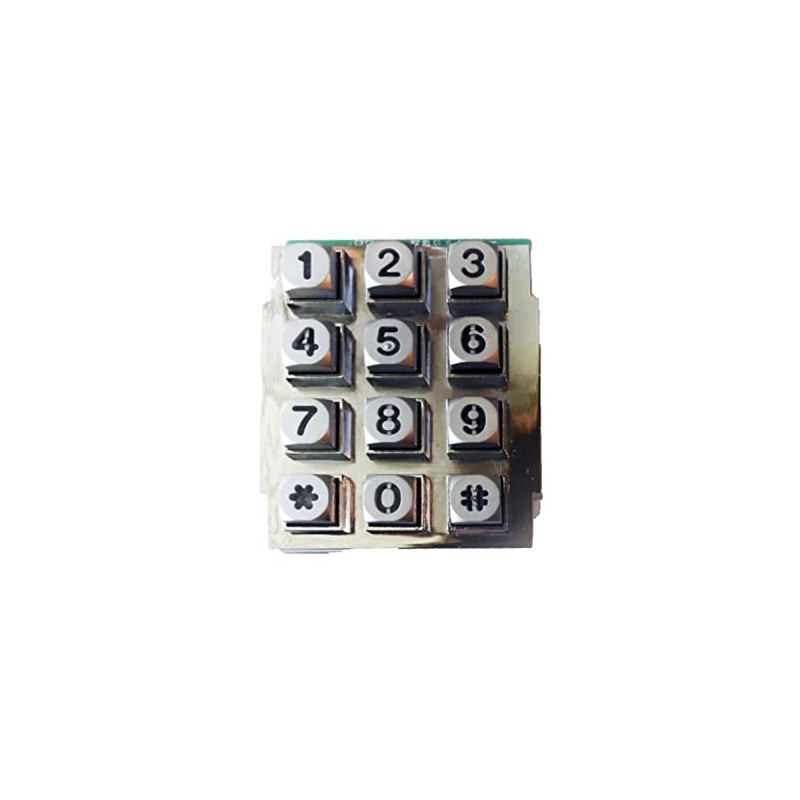 DoorKing 1895-032 DKS Replacement Keypad (Lighted) Silver