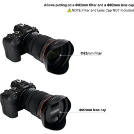 JJC Lens Hood for Canon RF 15-35mm F2.8L is USM on EOS R6 R5 RP R Camera,Reversible Lens Shade Replace Canon EW-88F Lens Hood, Compatible with 82mm Filters and 82mm Lens Cap