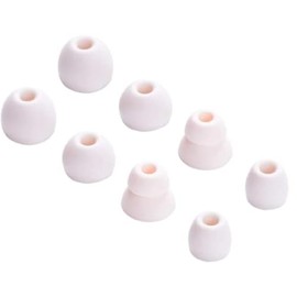Zotech 4 Pairs Replacement Eartips Silicone Earbuds Buds Set for Powerbeats Pro Beats Wireless Earphone Headphones (Ivory)