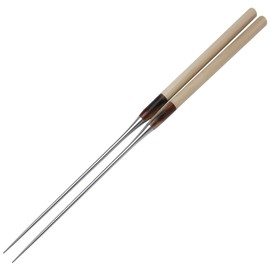 TIKUSAN Plating Chopsticks Moribashi Japanese Restaurant Chef's Traditional Garnishing Tweezers Made in Japan (7", Magnolia Handle)