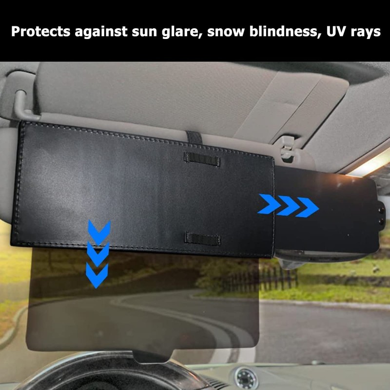 Car Visor Extender Anti-Glare Adjustable Car Sunshade Extender Universal Anti-Impact