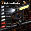 Rechargeable COB LED Work Flashlight for BBQ Grilling & Camping
