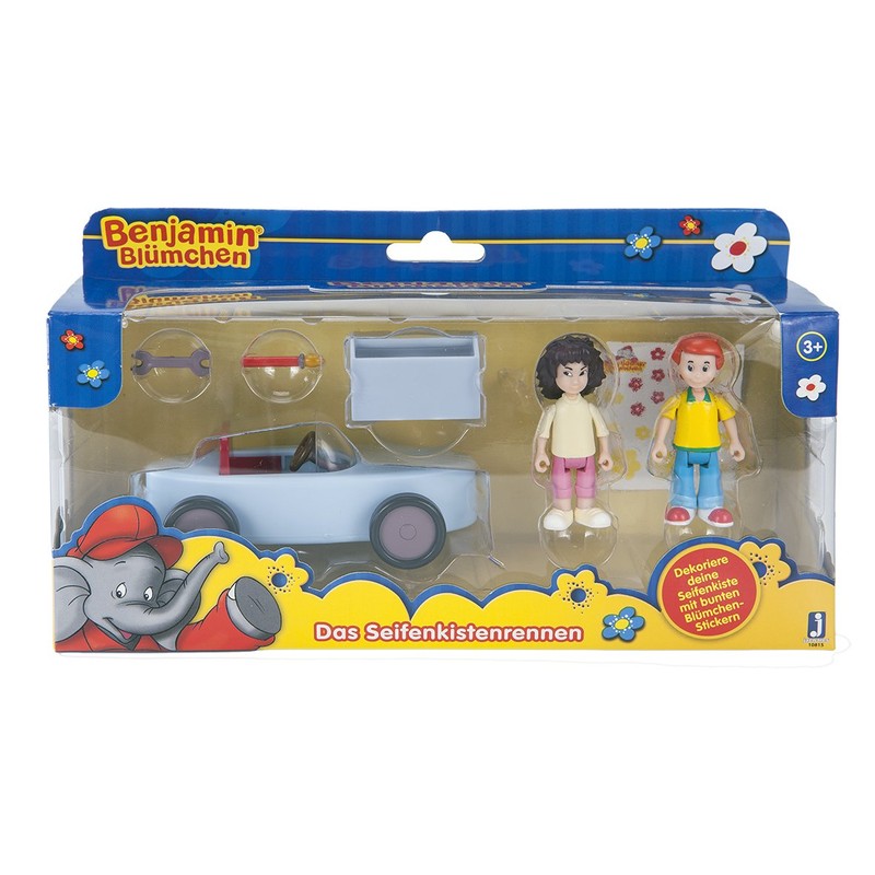 Jazwares Benjamin Blümchen 10815 Otto Soap Boxes Race Playset with