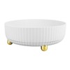 Rotatable Storage Tray Plastic Large Capacity Rotating Organizer Tray Desktop