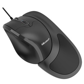 Newtral Semi-Vertical Ergonomic Mouse 3, Wired USB Medium Size, All Buttons Programmable, 1000/1500/2000/2500/3200/4800 DPI, Detachable Magnetic Palm Support black