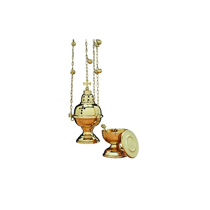 Eastern Rite Censer with 12 Bells and Boat Set