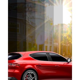 IAQWE 5% VLT Ceramic Car Window Tint Film 20 in x 15 ft Roll, High Heat Rejection, UV Block & Privacy, Shatterproof & Scratch Resistant - Black