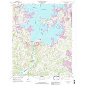YellowMaps Lake Norman South NC topo map, 1:24000 Scale, 7.5 X 7.5 Minute, Historical, 1993, Updated 1996, 26.7 x 21.8 in - Polypropylene