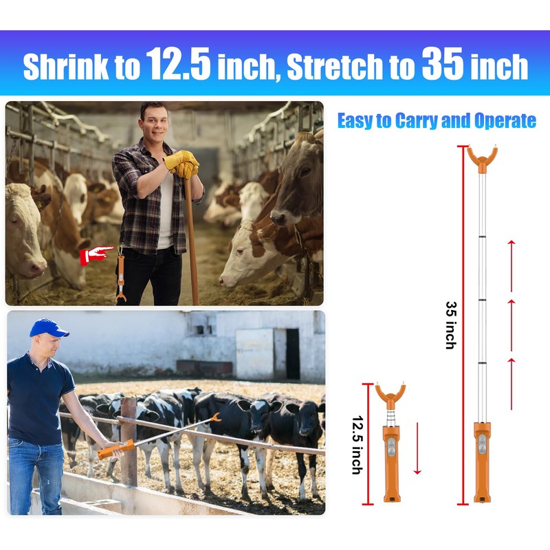 Cattle Prod Livestock Rechargeable Led Light, Waterproof Electric Livestock Prod