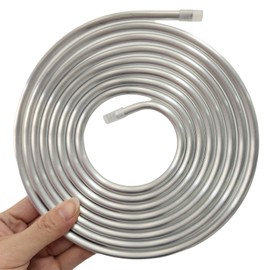 CELSOL Aluminum Tubing, 1/4 Inch OD, 0.04 Inch Wall, 10 FT Coil, Bendable & Flexible, Corrosion-Resistant, High-Temp Tolerant, Ideal for Fuel Line, Gas Line, Refrigeration and Automotive Uses