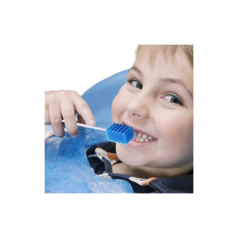 Oral Care Swabs Disposable- Blue 100 Counts