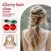 6 Pieces Mini Cherry Hair Clips – Cute Rhinestone Claw