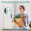 Keyless Entry Door Lock with Handle, AkaGear Fingerprint Door Lock,