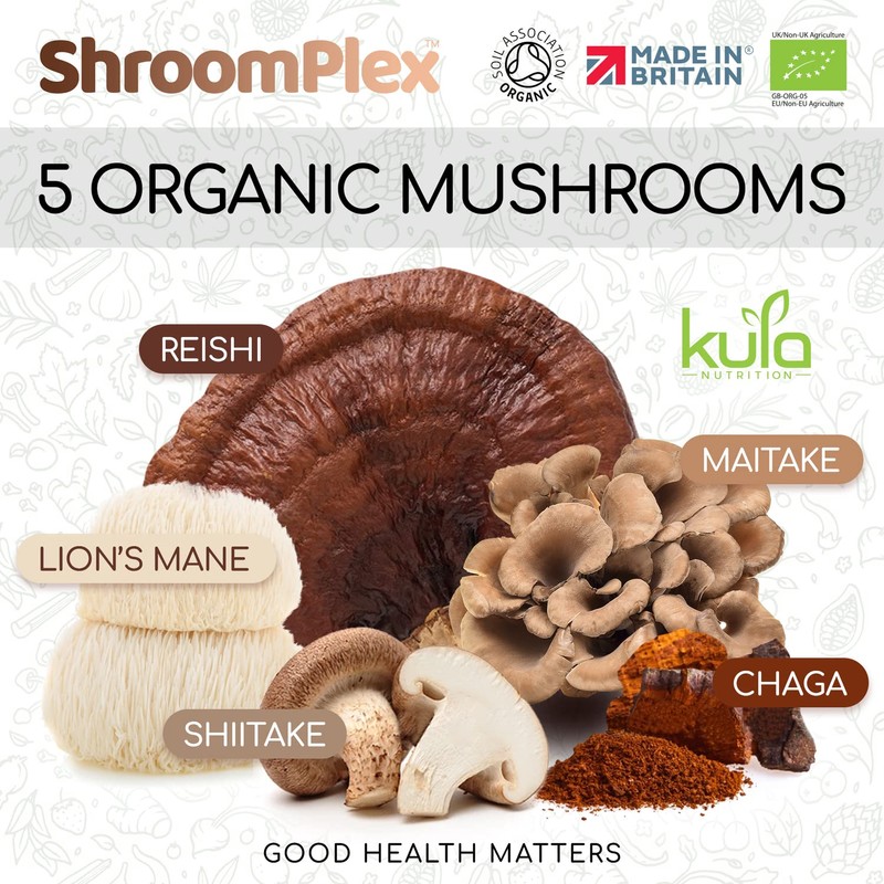 ShroomPlex Organic Mushroom Complex - Immune Boosting Mushroom Blend -