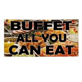 Vinyl Banner Multiple Sizes Healthy Market Restaurant & Food Outdoor Weatherproof Industrial Yard Signs Black 4 Grommets 12x30Inches