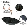 SoulRain Plaid Umbrella 16 Ribs 48" Stick Umbrella Auto Open