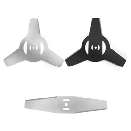 Wjelet 3 Pack Grass Trimmer Blade Heads Replacements, Universal Mulching Brushcutter Blade, 3Tooth Blade & 1 Metal Brush Cutter Blade, Weed Eater Blade for Electric Lawn Mower