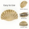 3.74'' Plastic Gold Shell Hair Claw Clip Cute Seashell Clip