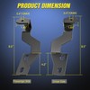 Nilight Ditch Light Brackets Hood Hinges Mount Bracket Kit for