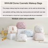 WHHJM Dome Cosmetic Makeup Bag Small Cotton Quilted Makeup Pouch