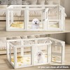 LoveTail Clear Acrylic Dog Playpen Indoor,Transparent Dog Pen,Easy to Assemble