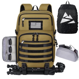 SDYSM Camera Backpack Bag Professional for DSLR/SLR Mirrorless Camera Waterproof 15.6 inch Tactical Camera Bags for Photographers with Rain Cover, Tripod Holder, Small Bag Photography Backpack Case