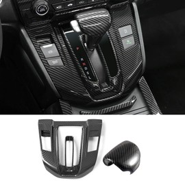 FQMY Car Gear Shift Box Panel Cover Inner Frame Gear Shift Knob Cover Auto Interior Decoration Accessories for Honda CRV CR-V 2017 2018 2019 2020 2021 2022 (Carbon Fiber)