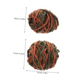 STOBOK DIY Craft Yarn Soft Velvet Yarn for Winter Blanket Scarf and Hat Knitting