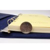 A7 Yellow PU Leather Business Notebook with Pen Pocket and