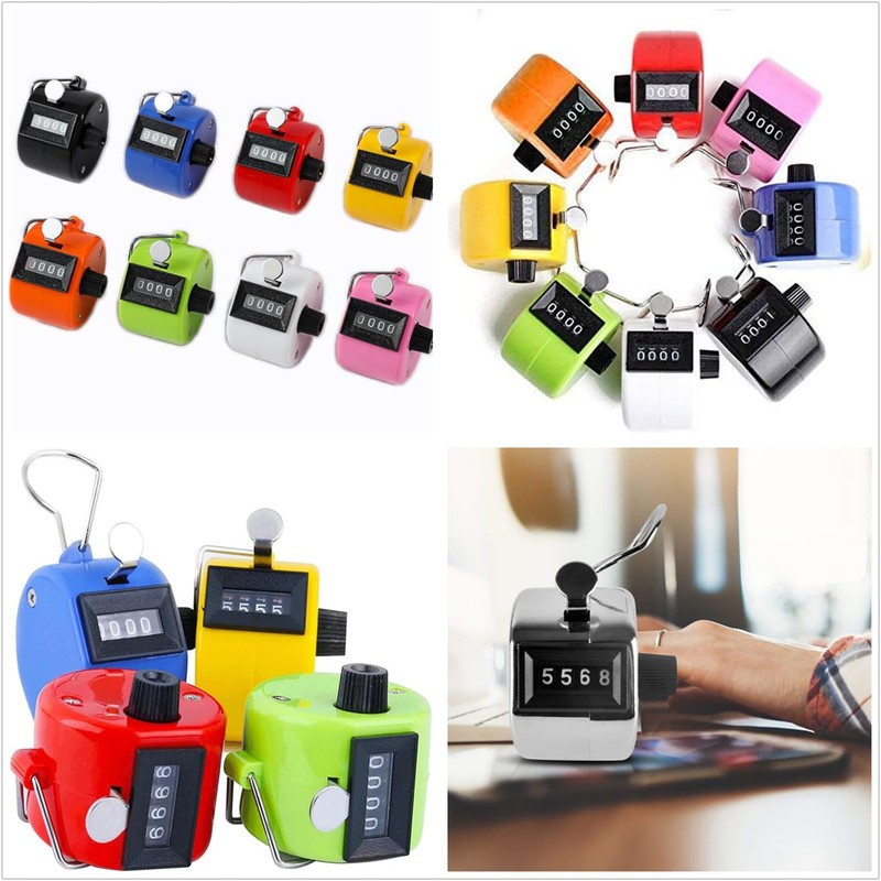 Coehaopike Clicker Counter Handheld,Tally Counter 4 Digital, Hand Counter Clicker