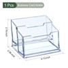 YOKIVE Acrylic Business Card Holders, 2 Slots Business Card Display,