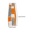 European Style Table Runner,Orange and Grey Table Runner,Farmhouse Abstract Art